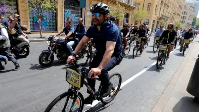 Премьер Ливана также принял участие в велозаезде в Бейруте