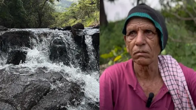 टेकपोळे गावातील रहिवासी लक्ष्मण बामडगुळे.