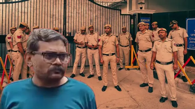 સુરત : ચિરાગ ગોટી વિદ્યાર્થી નેતામાંથી કુખ્યાત આરોપી કેવી રીતે બન્યો? (પાછળ પોલીસની પ્રતીકાત્મક તસવીર)