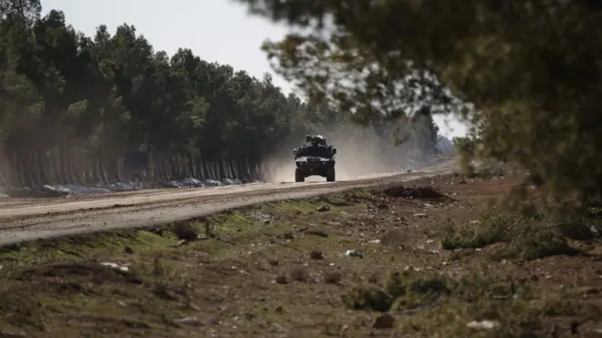 Türkiye'ye ait zırhlı araç El Bab operasyonunda
