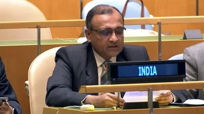 संय़ुक्त राष्ट्र में भारत के स्थायी प्रतिनिधि टीएस तिरुमूर्ति