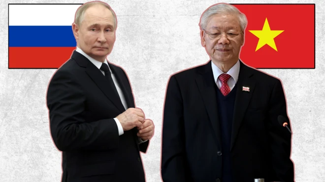 Lần gần nhất ông Putin công du tới Việt Nam là vào năm 2017