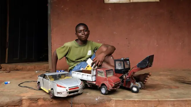 Boy automobile engineer