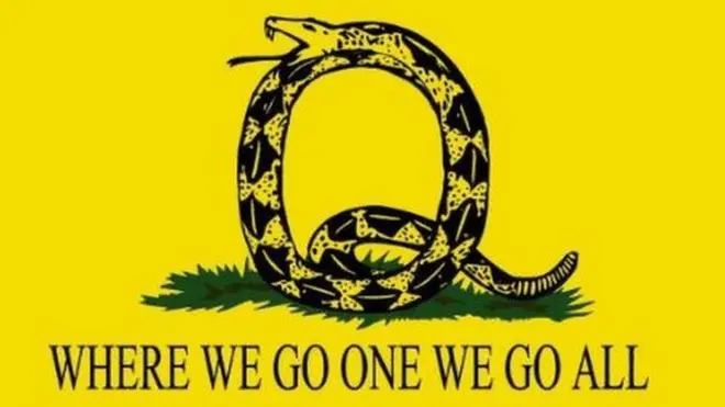 "Where we go one we go all" ("WWG1WGA") हे क्यूअॅनॉन चळवळीचे एक घोषवाक्य आहे.