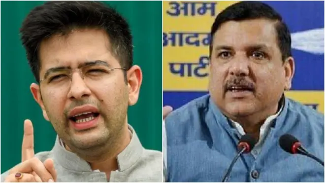 खासदार राघव चढ्ढा आणि संजय सिंह