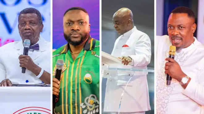 Collage of some ogbonge men of God for Nigeria and Ghana