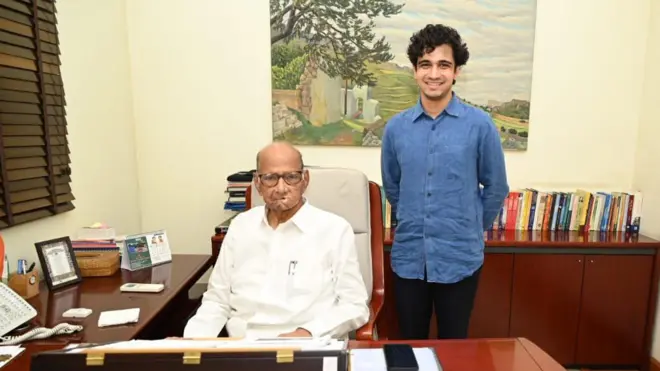 शरद पवार आणि अनिश गवांदे 