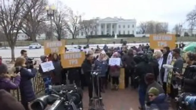 Демонстрація на захист сальвадорців з тимчасово захищеним статусом