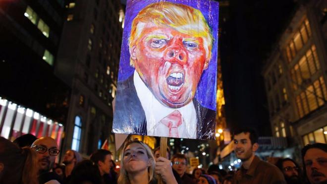 Protesta contra Donald Trump