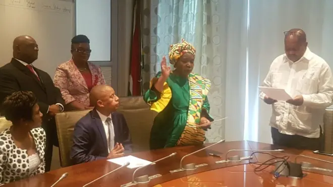 Cette entrée au parlement consacre son retour officiel à la vie politique sud-africaine après cinq années passées à la tête de l'Union africaine.