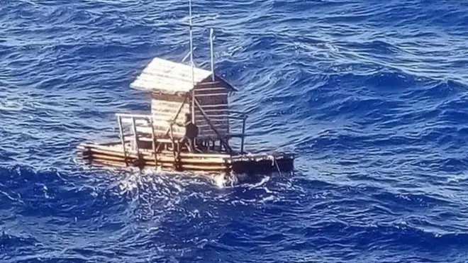 Aldi Novel Adilang bertahan hidup setelah hanyut di lautan selama 49 hari.