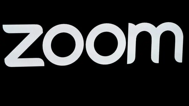 The Zoom Video Communications logo is pictured at the NASDAQ MarketSite in New York, New York, U.S., April 18, 2019
