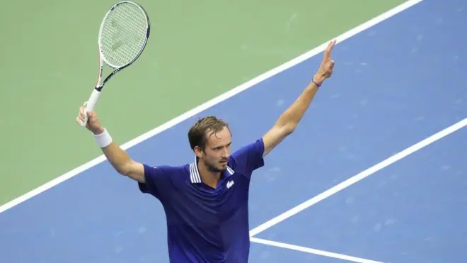 Даниил Медведев во время финала