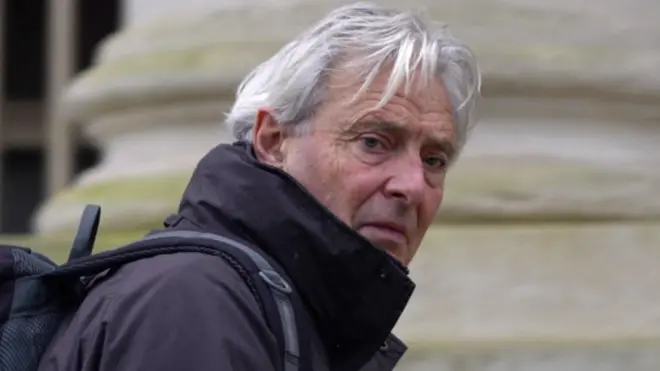 David Henderson arriving at court