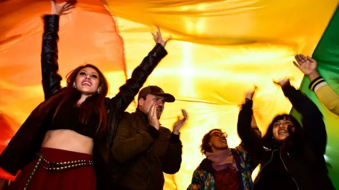 celebración en Quito.