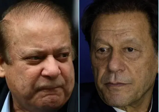 नवाज़ शरीफ़ और इमरान ख़ान