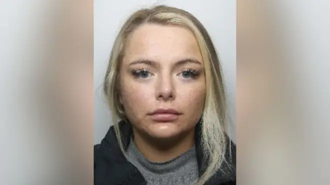 Katie Evans mugshot from police.