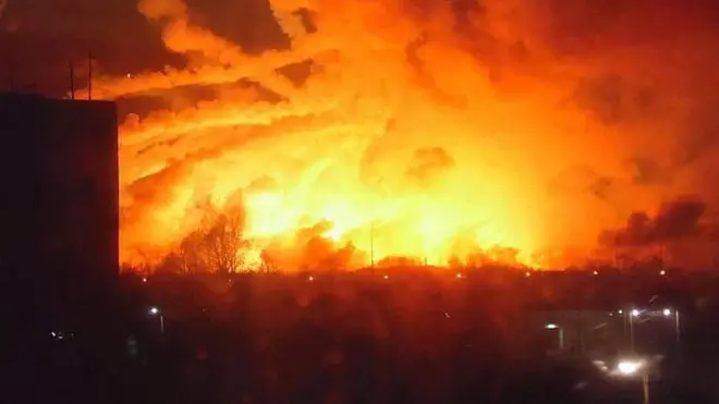 пожежа на військовому арсеналі на Харківщині