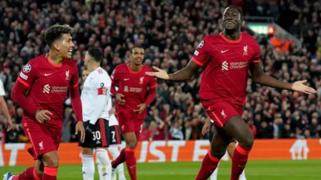 مباراة ليفربول وبنفيكا