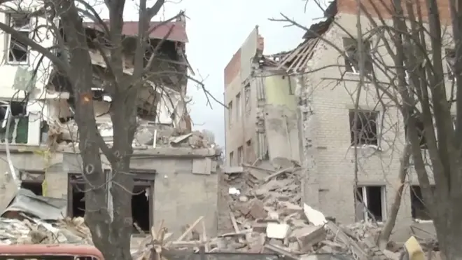 Обстрел Славянска. Видео