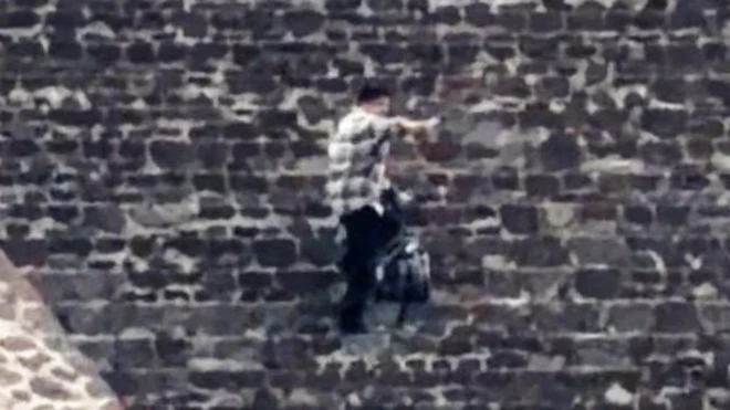 Imagen del sospechoso del tiroteo.