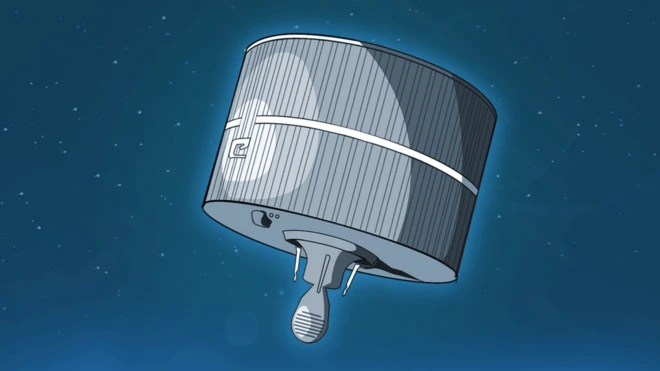 طرحی از ماهواره نیم‌ تنی اسکای‌نت-وان‌ای که نوامبر ۱۹۶۹ به فضا پرتاب شد