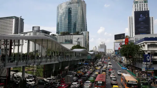 Cảnh đường phố Bangkok