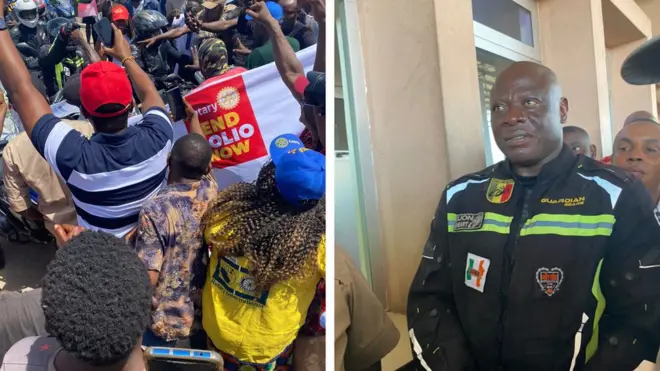 Aworan awọn to wa ki Adeyanju kaabọ ni Seme