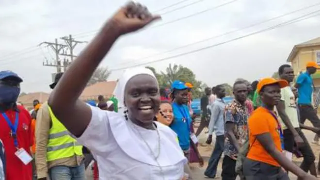 Awọn ero to n rin lọ si Juba lati pade Poopu Francis