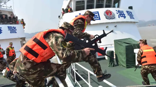 福建海警進行演練（中新社資料圖片）