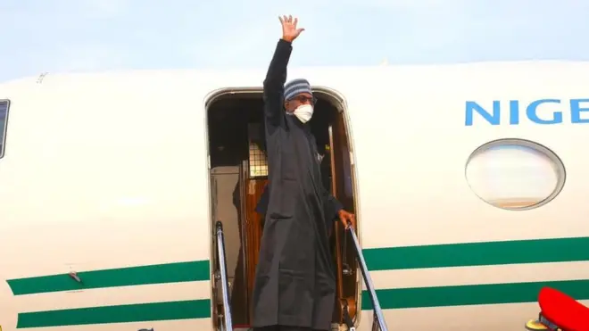 President Muhammadu Buhari dey visit Zamfara state