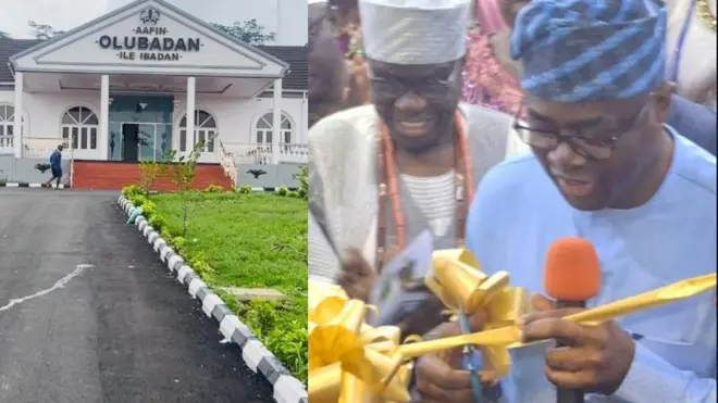 Gómìnà Seyi Makinde ń ṣí ààfin Olubadan tuntun