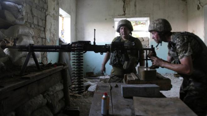 Бійці на фронті