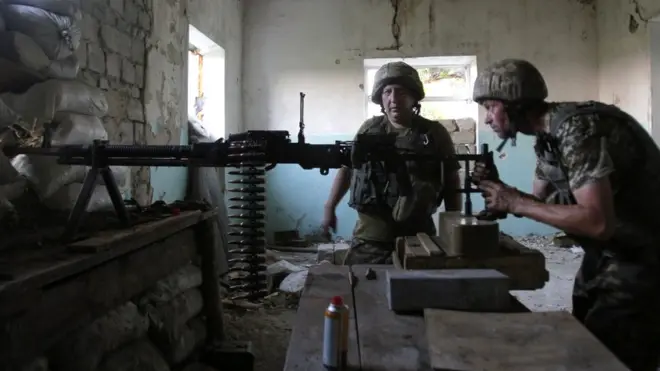 Бійці на фронті