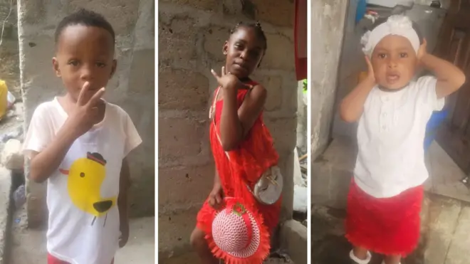 Three children wey die for accident