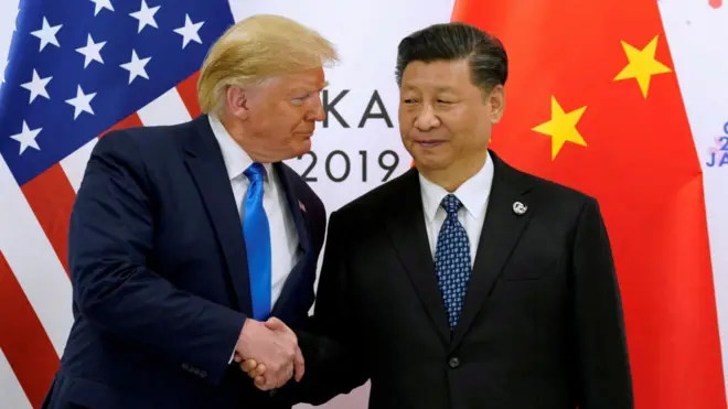 ፕሬዚዳንት ትራምፐ እና የቻይናው አቻቸው ሺ 