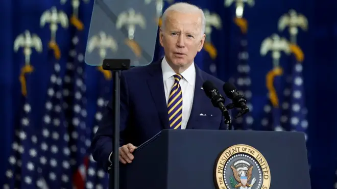 拜登表示，決定禁止從俄羅斯進口石油時，已經徵詢盟友的意見。