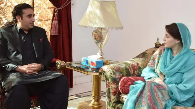 مریم نواز اور بلاول بھٹو نے جاتی امرا میں ملاقات کی