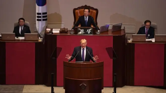 ترامب حض دول العالم على الضغط على كوريا الشمالية