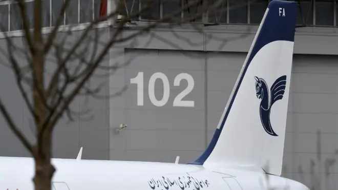 من المتوقع ان يتم تسليم الطائرة للخطوط الجوية الايرانية في وقت لاحق من الاسبوع الحالي