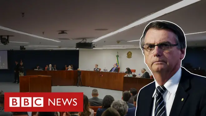 Plenário da 1ª turma do STF e Jair Bolsonaro