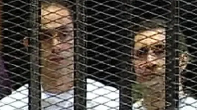 كان جمال وعلاء مبارك في إفراج مؤقت