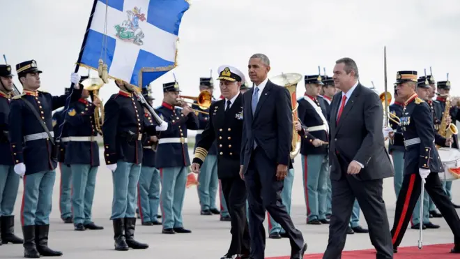 Dari Yunani, Presiden Obama akan terbang ke Jerman dan Peru.
