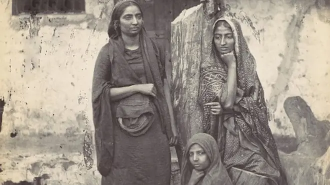 انڈین خواتین کی 1870 میں لی گئی ایک تصویر