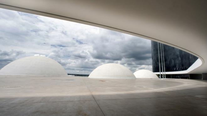 Vista da cúpula dos auditórios do TSEcasa apostas comBrasília