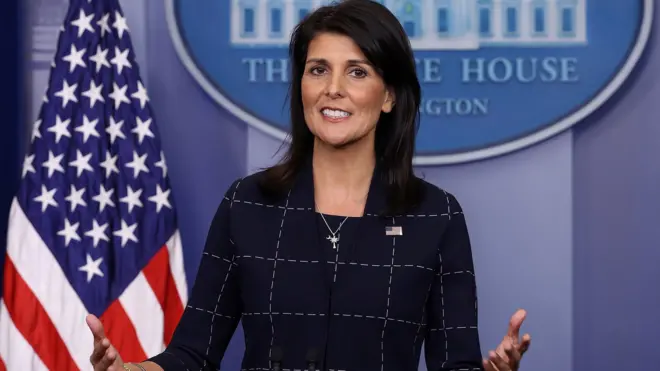 United States Ambassador to the United Nations Nikki Haley