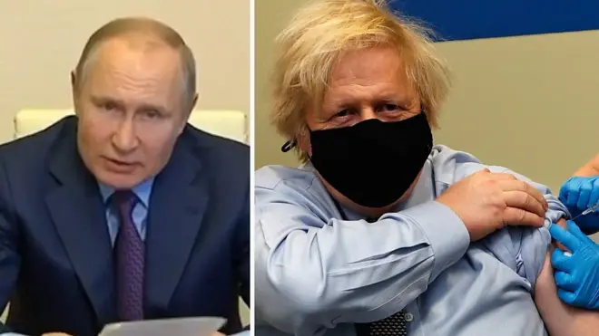 Boris Johnson, Vladimir Putin