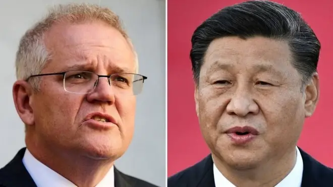ऑस्ट्रेलिया के प्रधानमंत्री और चीन के राष्ट्रपति