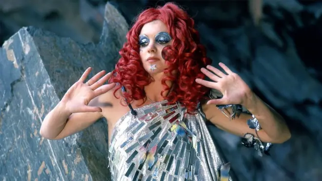 Sally Bryant as Life. Ken Russells latest television film 'Dance Of The Seven Veils'