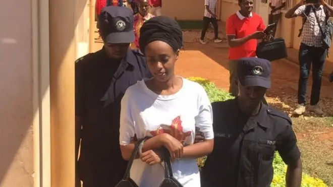 Rwigara alifikishwa mahakamani akiwa amefungwa pingu